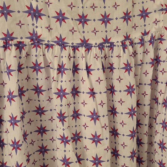 Anthropologie: Mariana Maxi Dress Anthropolgie 100% cotton Size M Ro's Garden - Picture 6 of 9